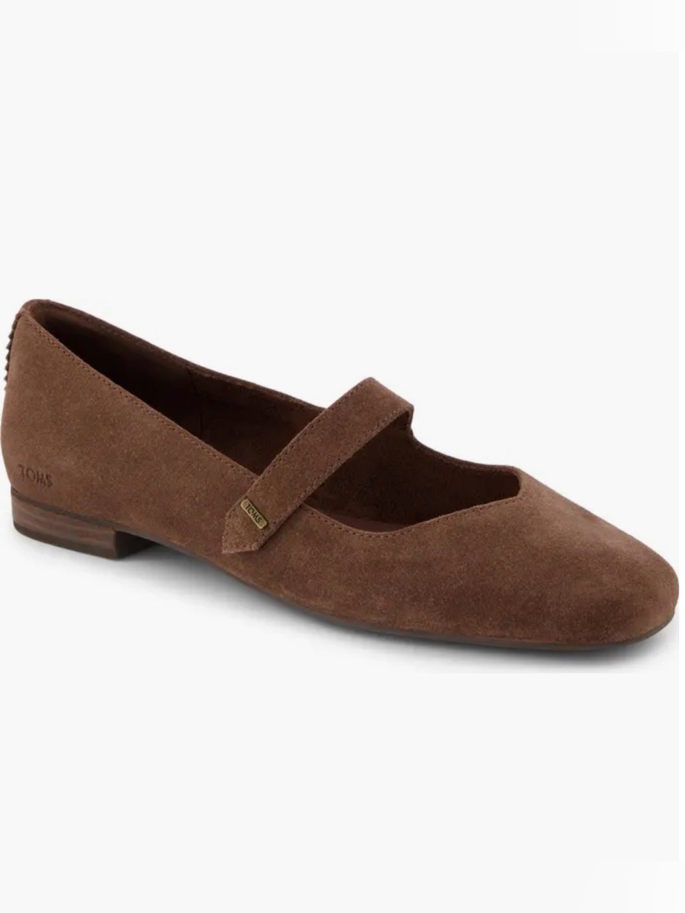 NWT Toms Bianca Mary Jane Flat Brown Size 6
